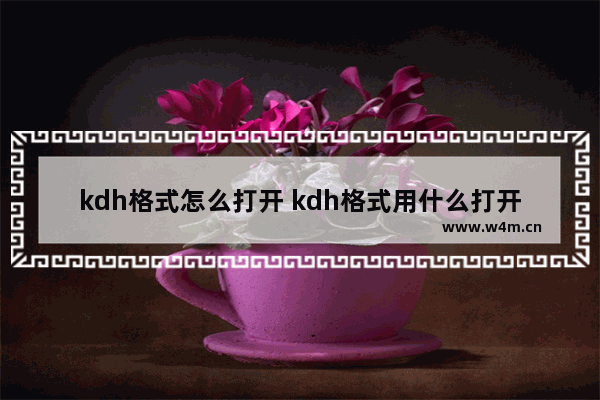 kdh格式怎么打开 kdh格式用什么打开