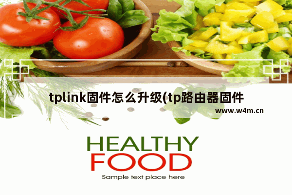 tplink固件怎么升级(tp路由器固件)