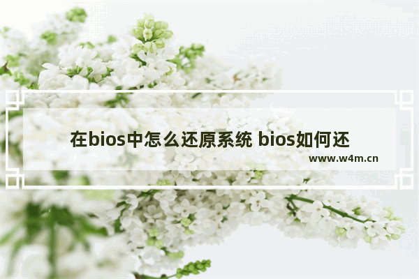 在bios中怎么还原系统 bios如何还原