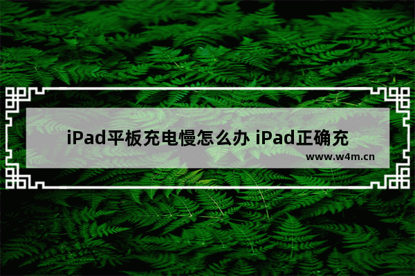 iPad平板充电慢怎么办 iPad正确充电的方法