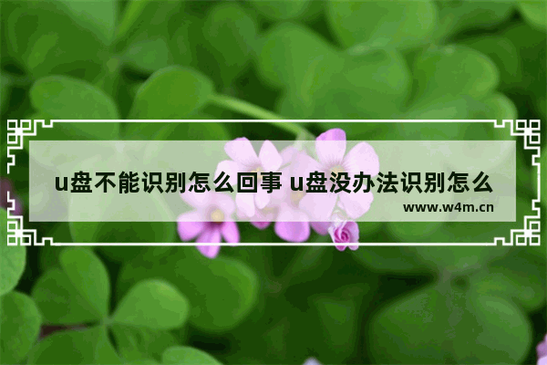 u盘不能识别怎么回事 u盘没办法识别怎么办