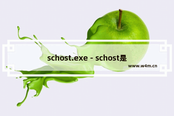 schost.exe - schost是什么进程 有什么用