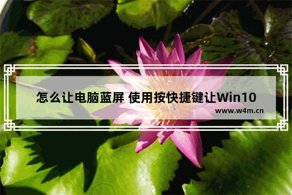 怎么让电脑蓝屏 使用按快捷键让Win10蓝屏