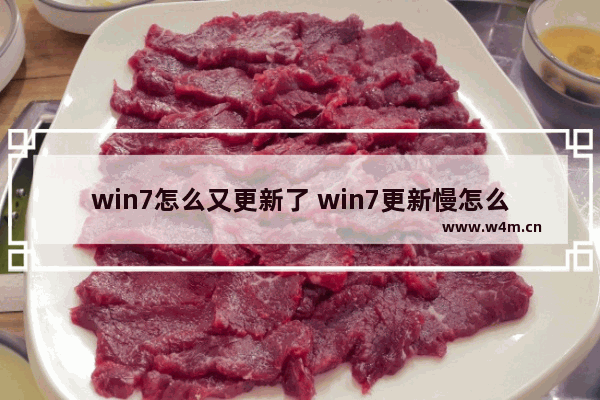 win7怎么又更新了 win7更新慢怎么办