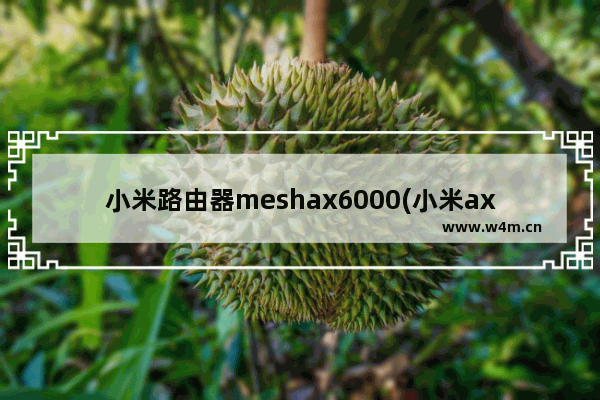 小米路由器meshax6000(小米ax9000mesh无线组网)