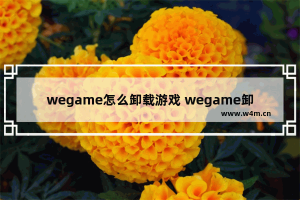 wegame怎么卸载游戏 wegame卸载游戏的图文教程