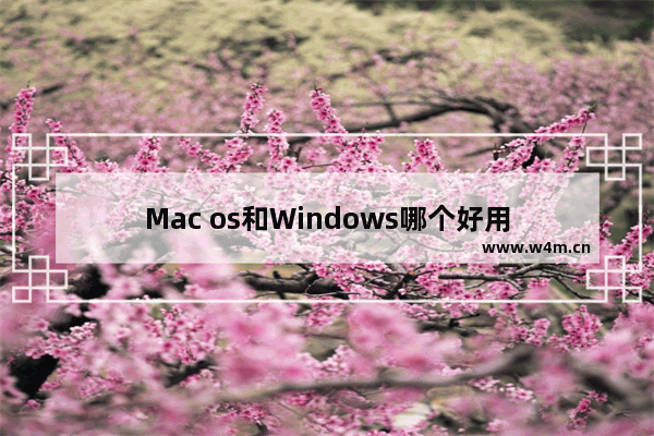 Mac os和Windows哪个好用