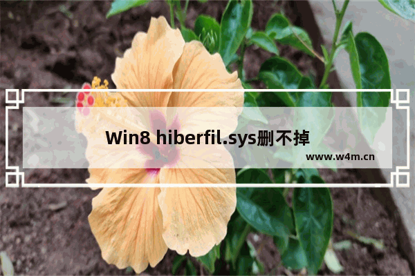 Win8 hiberfil.sys删不掉怎么办