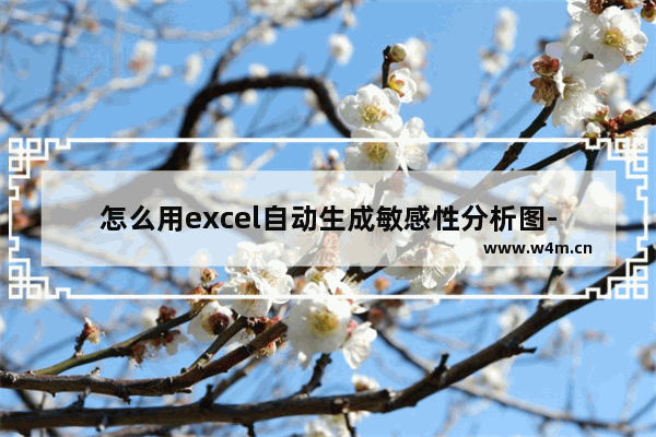 怎么用excel自动生成敏感性分析图-