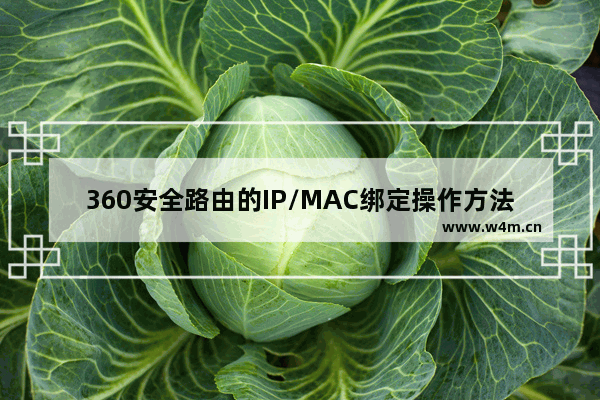 360安全路由的IP/MAC绑定操作方法