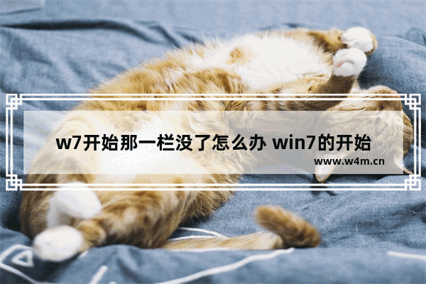 w7开始那一栏没了怎么办 win7的开始栏不见了