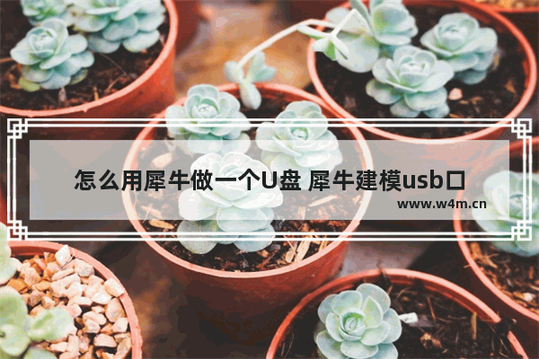 怎么用犀牛做一个U盘 犀牛建模usb口