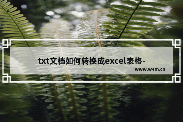 txt文档如何转换成excel表格-