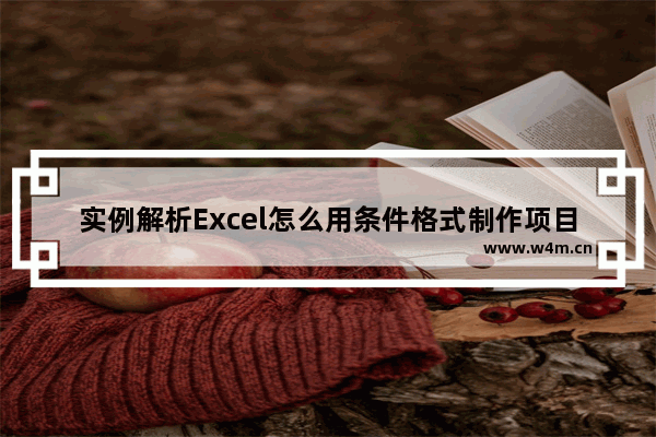 实例解析Excel怎么用条件格式制作项目进度图-