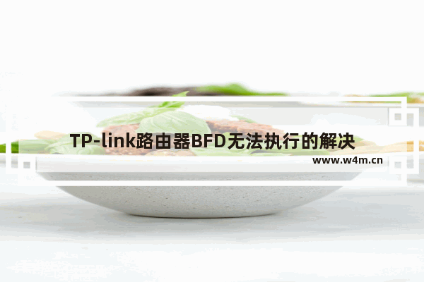 TP-link路由器BFD无法执行的解决方法