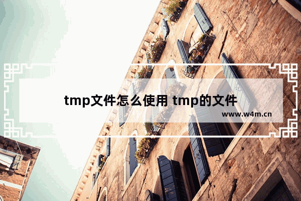 tmp文件怎么使用 tmp的文件