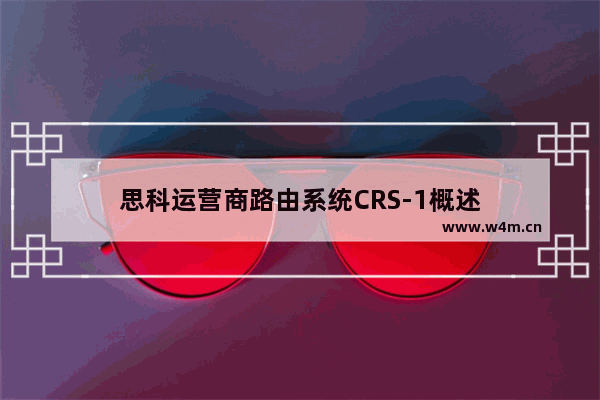 思科运营商路由系统CRS-1概述