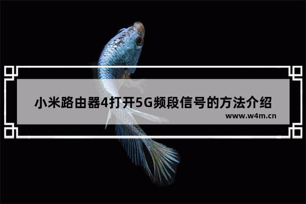 小米路由器4打开5G频段信号的方法介绍