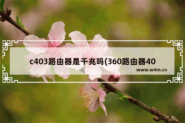 c403路由器是千兆吗(360路由器403型号)