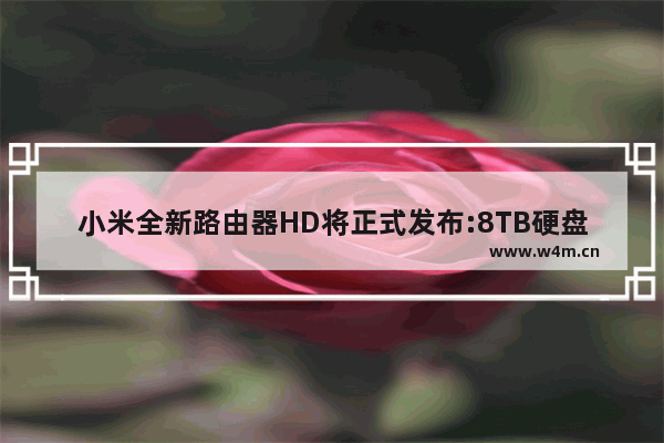 小米全新路由器HD将正式发布:8TB硬盘/2600Mbps