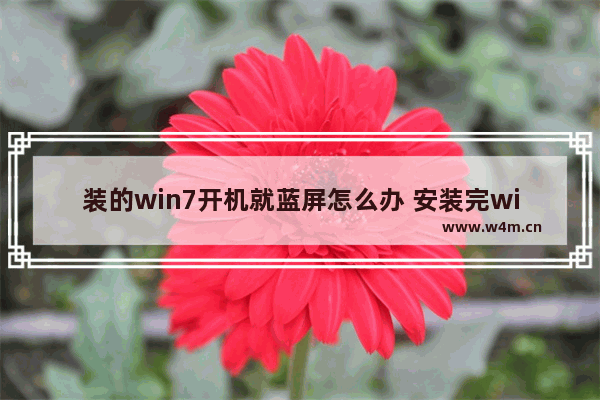 装的win7开机就蓝屏怎么办 安装完win7启动蓝屏