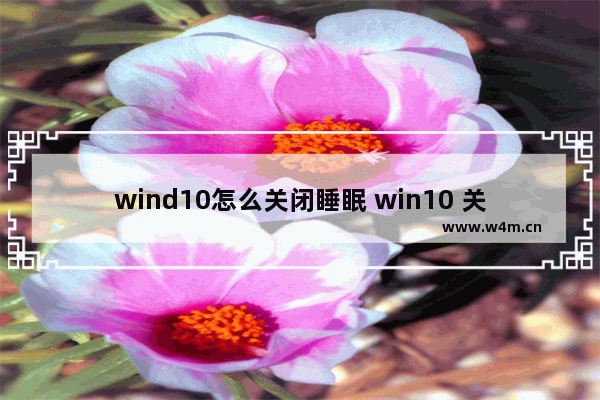 wind10怎么关闭睡眠 win10 关闭睡眠