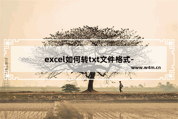 excel如何转txt文件格式-