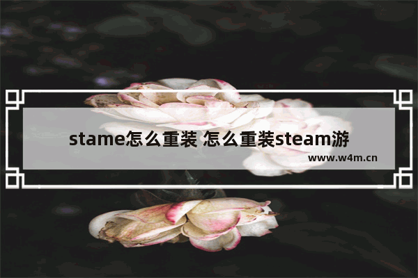 stame怎么重装 怎么重装steam游戏