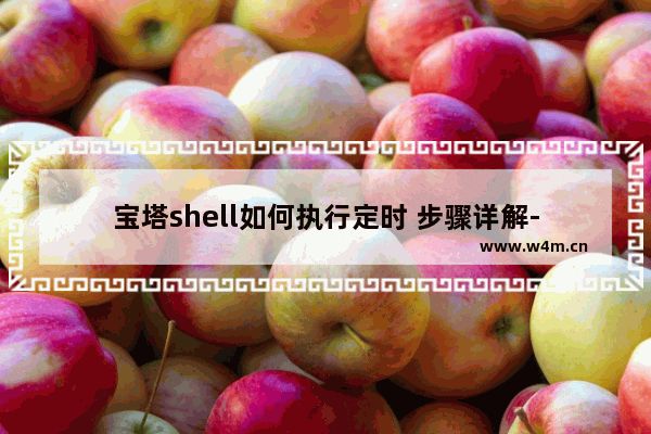 宝塔shell如何执行定时 步骤详解-