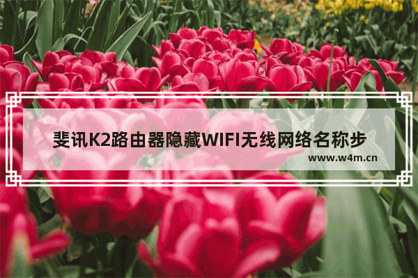 斐讯K2路由器隐藏WIFI无线网络名称步骤