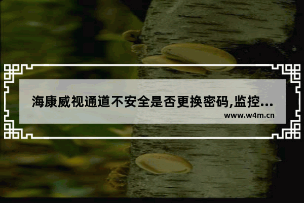 海康威视通道不安全是否更换密码,监控录像机忘记登录密码要怎么搞