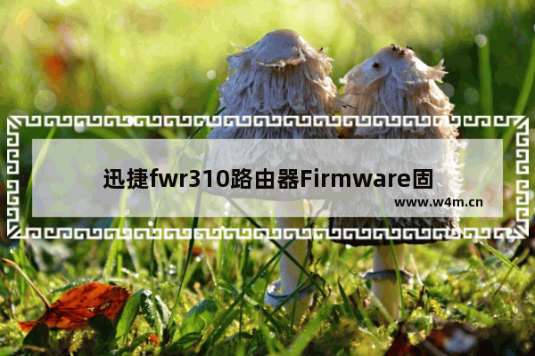 迅捷fwr310路由器Firmware固件版怎么升级?