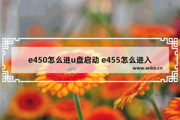 e450怎么进u盘启动 e455怎么进入u盘启动