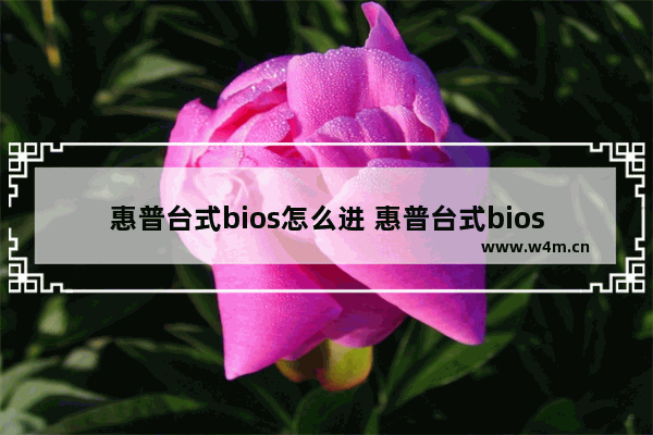 惠普台式bios怎么进 惠普台式bios怎么进bios