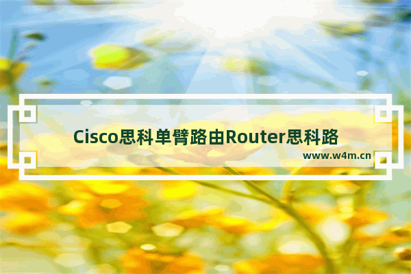 Cisco思科单臂路由Router思科路由器配置单臂路由