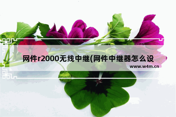 网件r2000无线中继(网件中继器怎么设置)