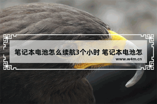 笔记本电池怎么续航3个小时 笔记本电池怎么续航3个小时呢