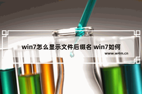 win7怎么显示文件后缀名 win7如何显示文件后缀