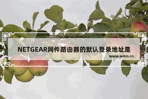 NETGEAR网件路由器的默认登录地址是什么