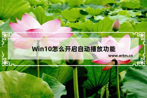 Win10怎么开启自动播放功能