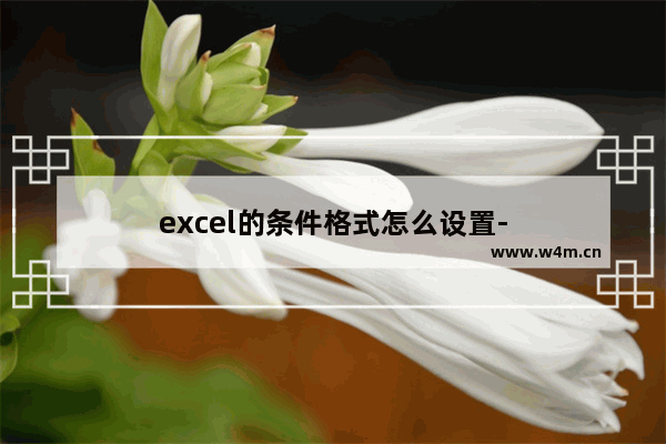 excel的条件格式怎么设置-