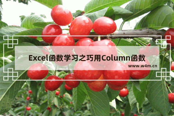 Excel函数学习之巧用Column函数，让公式更灵活！-