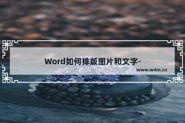 Word如何排版图片和文字-