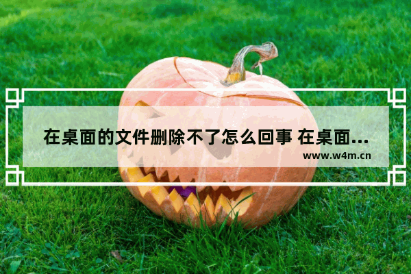 在桌面的文件删除不了怎么回事 在桌面的文件删除不了怎么回事呀