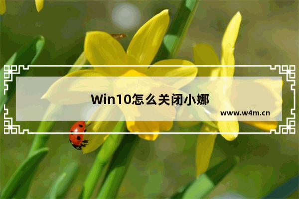 Win10怎么关闭小娜