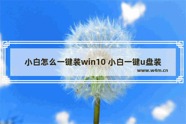 小白怎么一键装win10 小白一键u盘装系统步骤win10