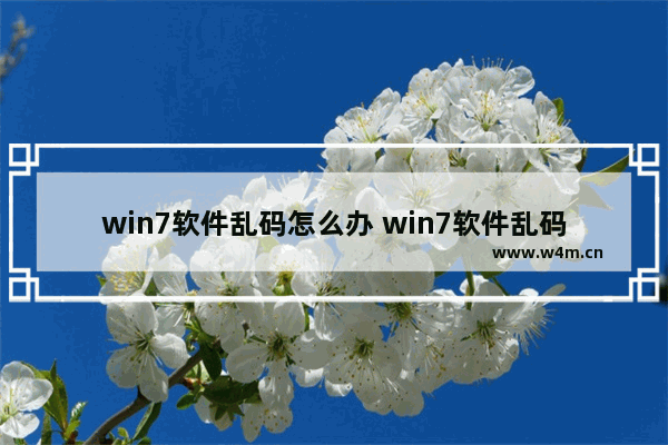 win7软件乱码怎么办 win7软件乱码怎么办