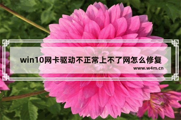 win10网卡驱动不正常上不了网怎么修复 win10网卡驱动不正常上不了网修复教程