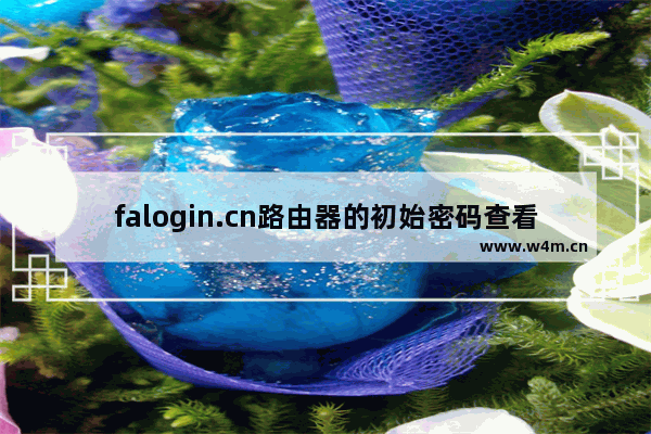 falogin.cn路由器的初始密码查看方法