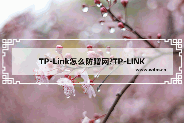 TP-Link怎么防蹭网?TP-LINK路由器的登录用户名密码是什么？